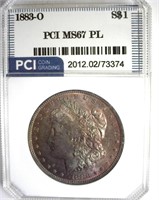 1883-O Morgan MS67 PL LISTS $4650 IN 66+PL