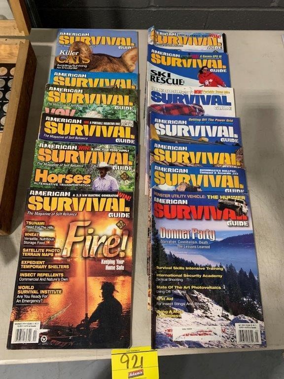 GROUP OF SURVIVAL GUIDE MAGAZINES