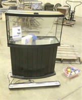 FISH AQUARIUM, WITH STAND AND SUPPLIES,