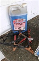 Booster Cables and Windshield washer fluid