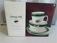 New Stoney Hill Lodge dinnerware 16 piece set