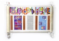 Yaacov Agam- Serigraph on Parchment "THE YAACOB AG