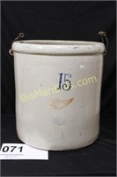 15 Gallon Buttern Church Crock - No Lid or Handle