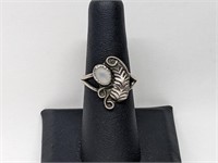 .925 Sterling Silver Mother of Pearl Ring