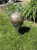 Gazing Ball with Metal Stand