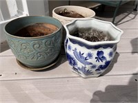 Vintage Assorted Ceramic Planters