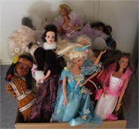 Tray Lot of Assorted Barbie Dolls