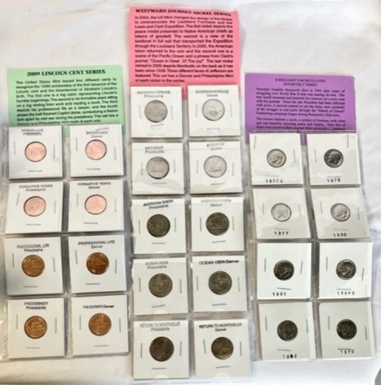Collectible Pennies, Nickels, and Dimes