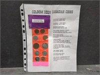 Misc Coin Sheet - Incl One Cent, Five Cents, and