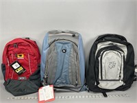 (3) backpacks mount Smith, Marmot, Jack Wolfkin