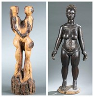 2 Contemporary West African sculptures. 20th cen.