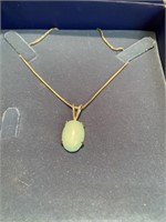 Amazonite necklace. Pendant measures 1 inch