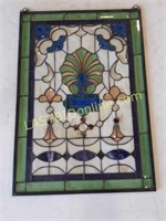 Leaded Stained Glass Window 29" x 20"