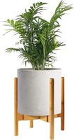 B1763  Mozing 8" Cement Plant Pots with Stand