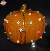 Gargoylery Studio Harvest Pumpkin Gem Lamp