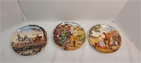 Set of 3 Commemorative plates - "Oklahoma" Series
