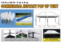 Instant Pop Up Tent 10Ft x 20Ft