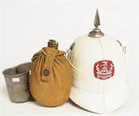 Australian Pith helmet with NSW Lancers badge