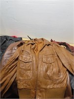Vintage leather jacket lot.