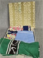 Box of Vintage Scarves / Handkerchiefs