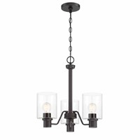 Hampton Bay Castleford 3-Light Satin Bronze Chande