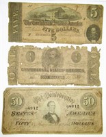 (3) CONFEDERATE STATES of AMERICA NOTES