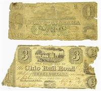 (2) OBSOLETE NOTES - OHIO RAIL ROAD $3 &