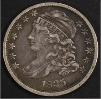 1835 CAPPED BUST DIME XF