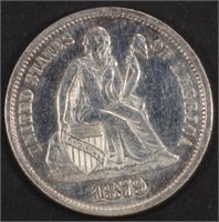1879 PROOF SEATED LIBERTY DIME CH/GEM PROOF