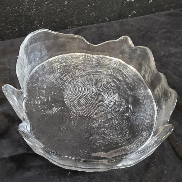 Swedish Skruf bowl by Bengt Edenfalk -XC