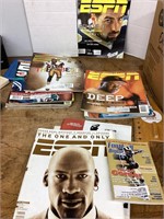 Group of sports magazines