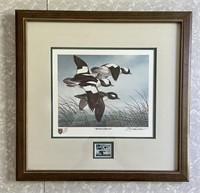 19x19 framed 1987 Ducks Unlimited print