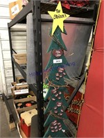 Christmas tree wood cut-out, 69" tall
