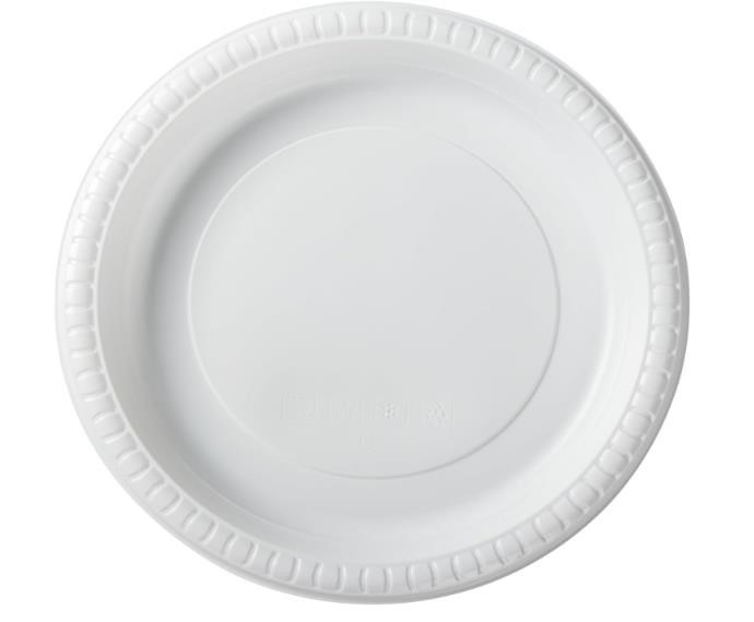 150 Pk Plastic Heavy Duty 9in Disp Dinner Plates