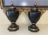 Vintage Porcelain Mantel Urns