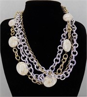 RLM Soho Gold, Silver, & White Necklace