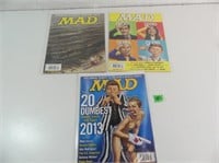 3 vintage "MAD" cartoon magazines