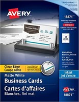 NEW - pack of 3. Avery Clean Edge Business Cards