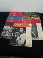 Vintage Etude music magazines from 1944 to 1952