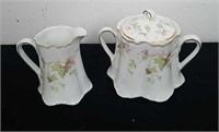 Vintage creamer and sugar