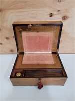 early writing box with key