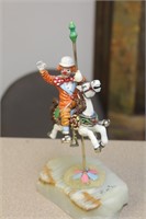 Ron Lee Clown on Horse Sculpture