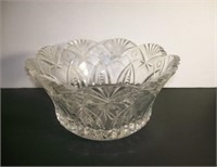 heavy lead crystal bowl