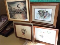4 framed prints