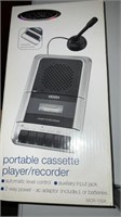 Jensen Portable Cassette Recorder
