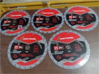 5, 7.25''  Craftsman Circular Saw Blades