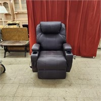 Leather Recliner Chair - measures 34"x33"x44"