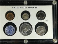 1957 US Proof Set Philadephia White Case