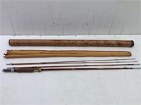 Vtg South Bend Bamboo Fly Fishing Rod w/ Sack