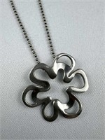 925 Silver Silpada Flower Necklace